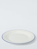 John Lewis Harbour stoneware side plate cream/blue 24.5cm - British product