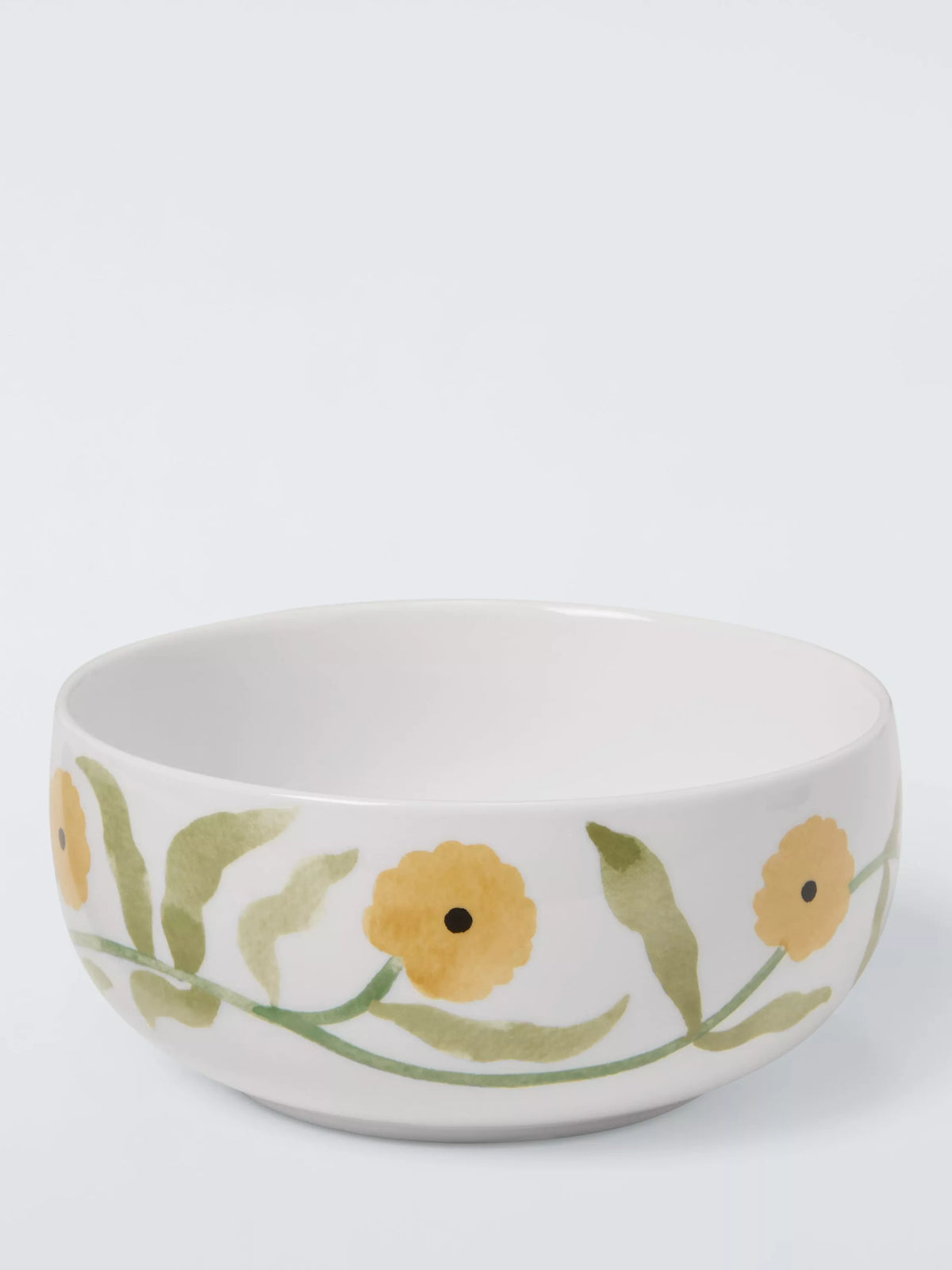 John Lewis fine china cereal bowl White/Multi 15cm, imported from the UK