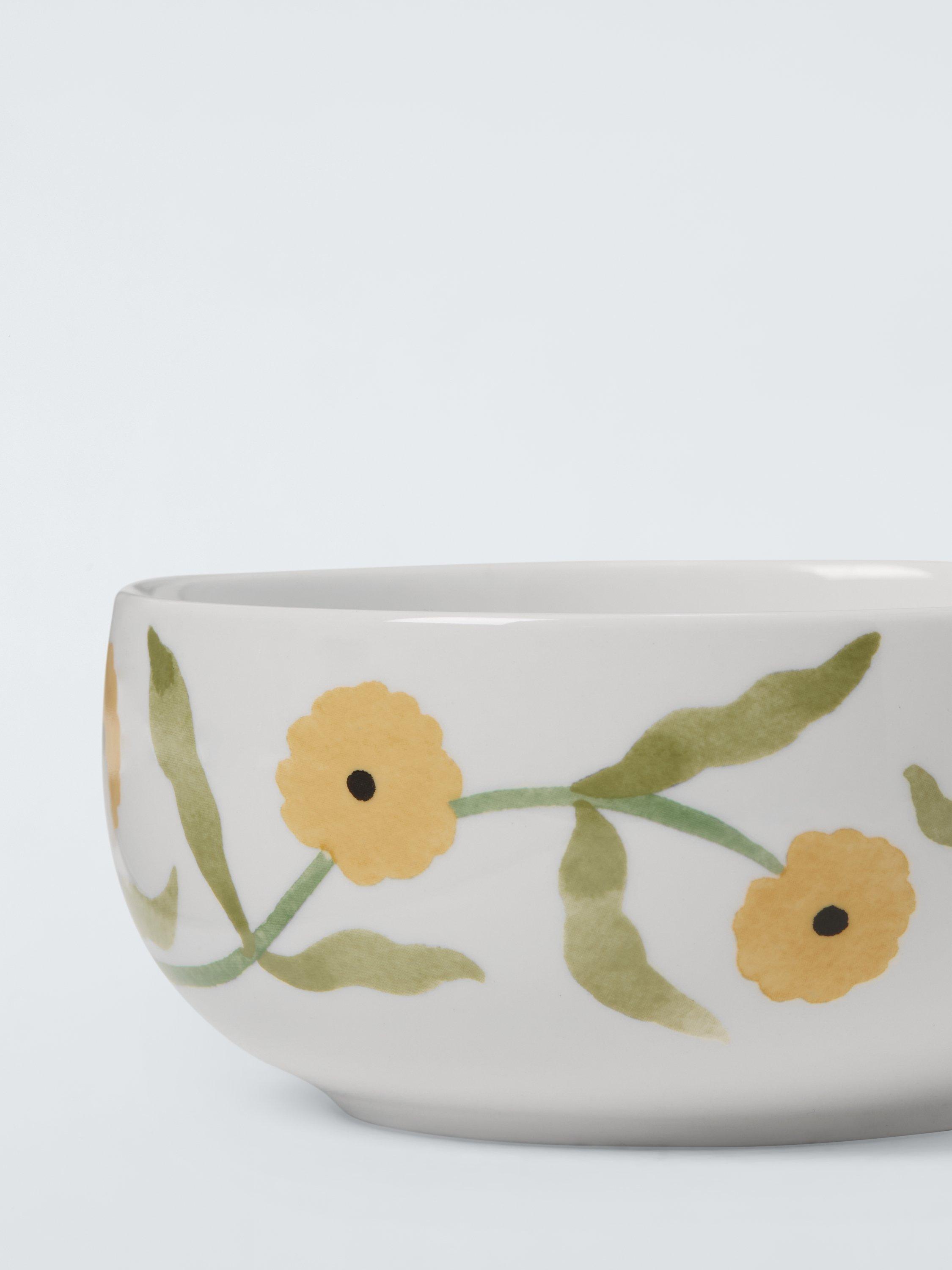 John Lewis fine china cereal bowl White/Multi 15cm, imported from the UK
