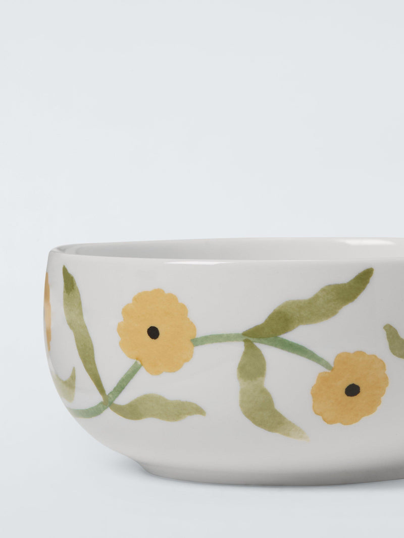 John Lewis fine china cereal bowl White/Multi 15cm, imported from the UK