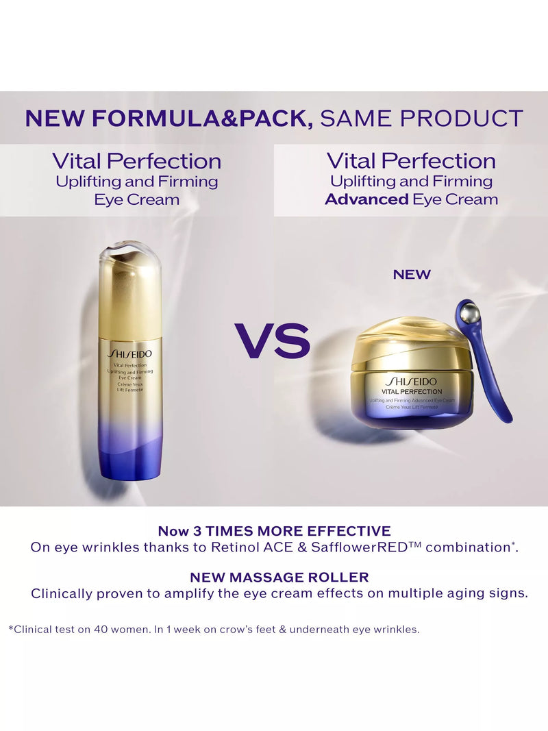 Shiseido Vital Perfection Uplifting and Firming Eye Cream 15ml (British brand)
