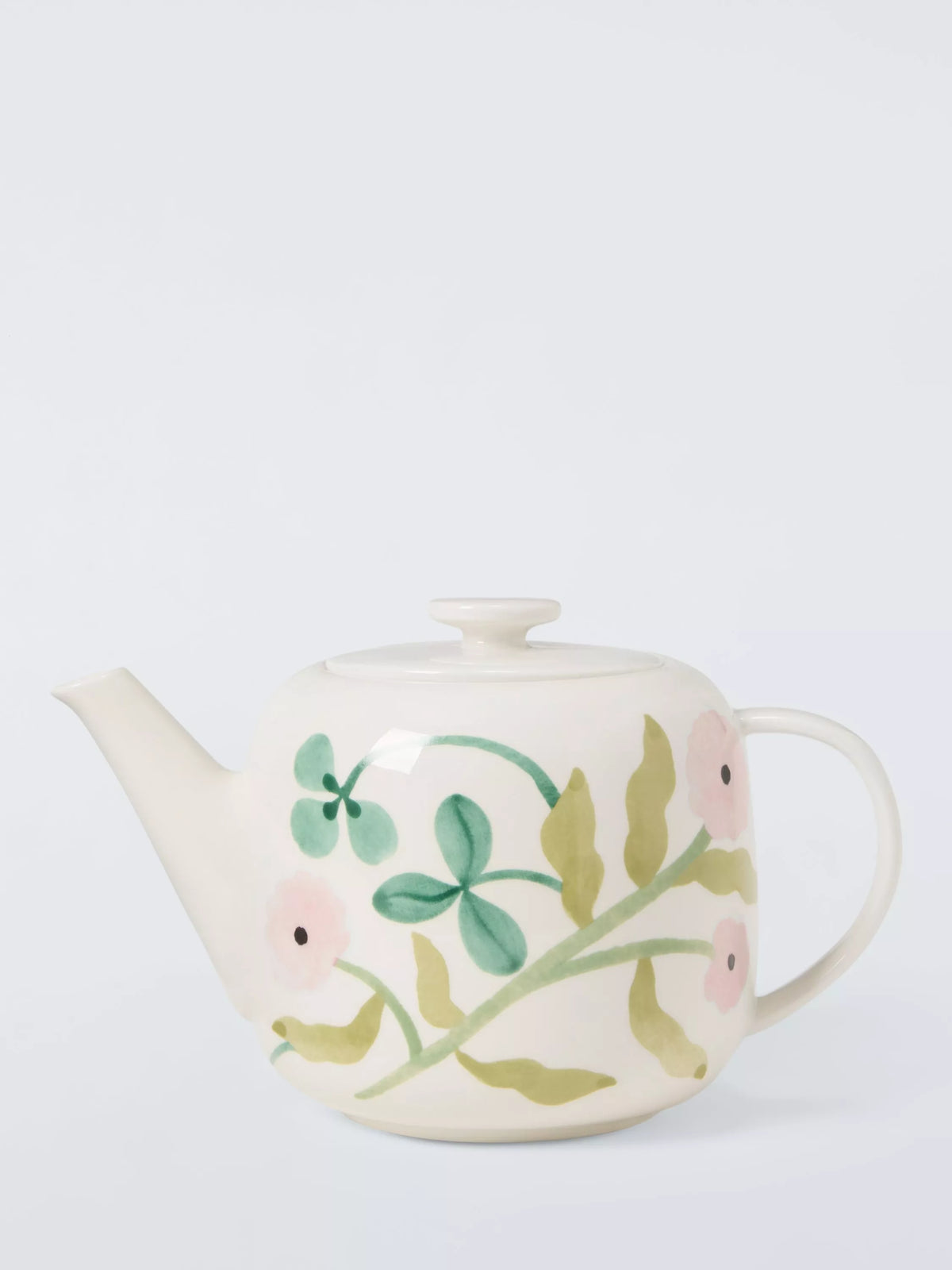 John Lewis fine china teapot 1.1L white floral, UK version