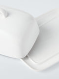 John Lewis Dine porcelain butter dish white, imported from the UK