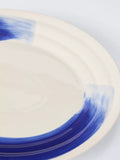 John Lewis stoneware oval platter cream blue 37cm - British product