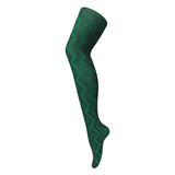 Sock Snob Ladies 80 Denier Opaque Patterned Tights 8-14 UK GOODS Superdrug Weave Green  