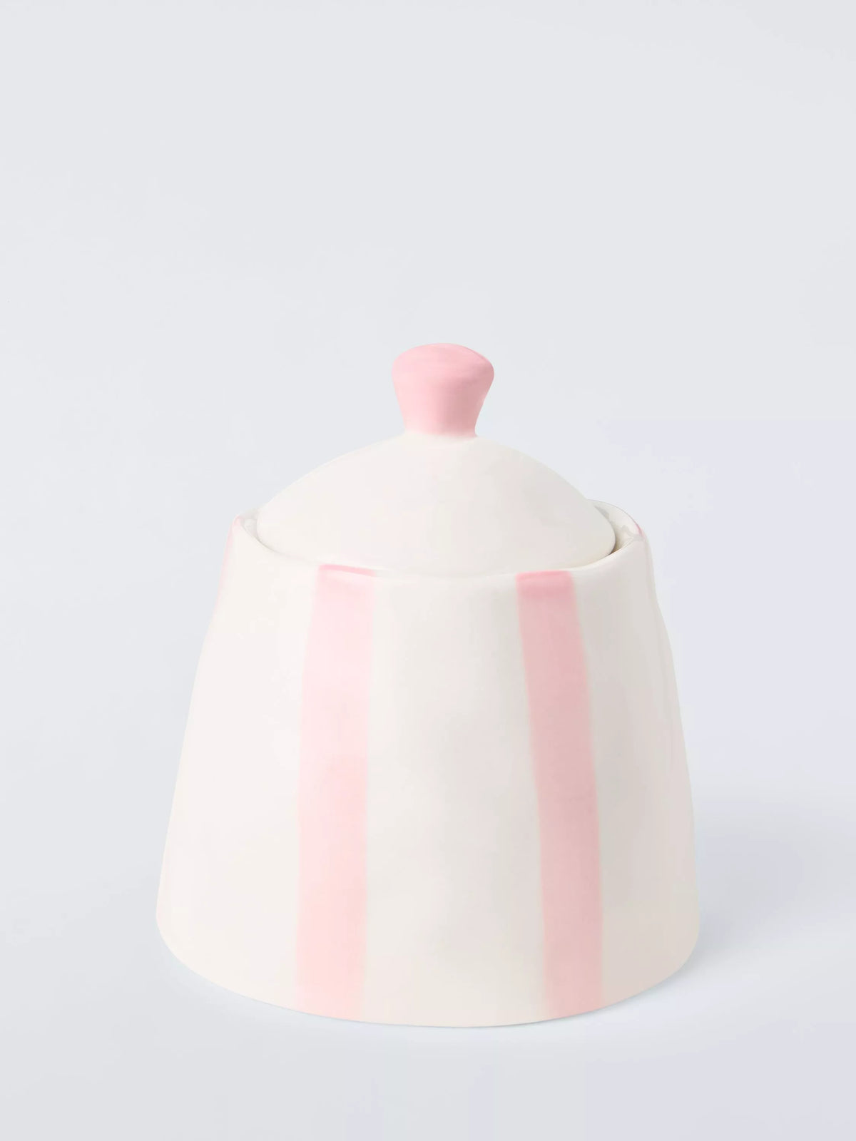John Lewis hand painted stripe sugar pot 200ml - British product