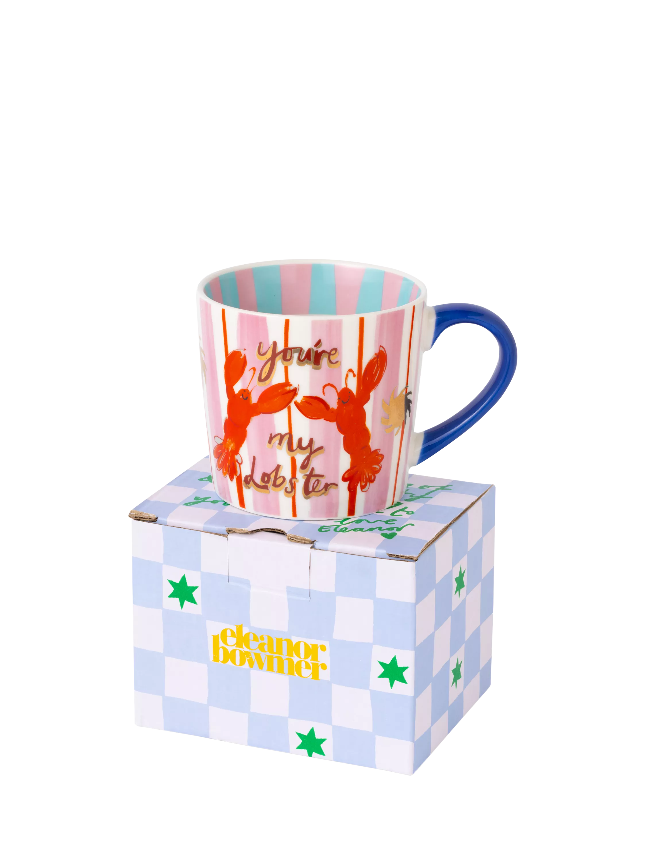 Eleanor Bowmer new bone china lobster mug 300ml, imported from the UK