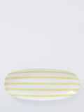 John Lewis stoneware platter hand painted yellow 30.5cm - British product