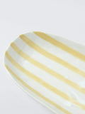 John Lewis stoneware platter hand painted yellow 30.5cm - British product
