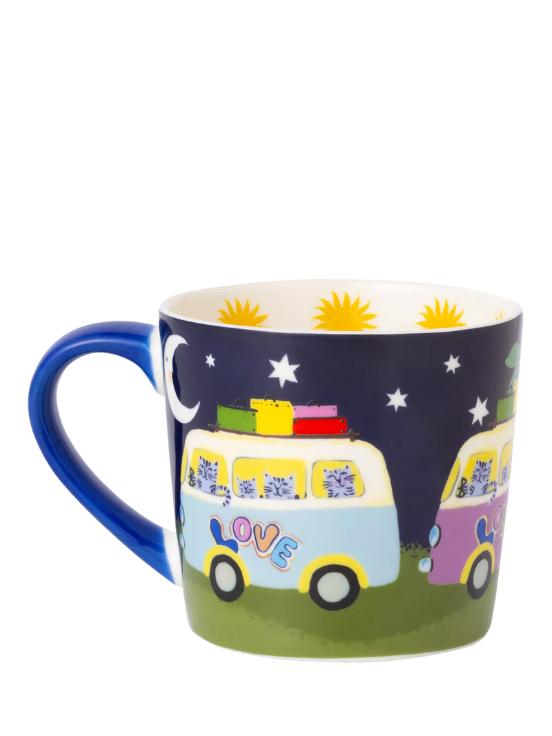 Eleanor Bowmer new bone china mug camper van 300ml - British product