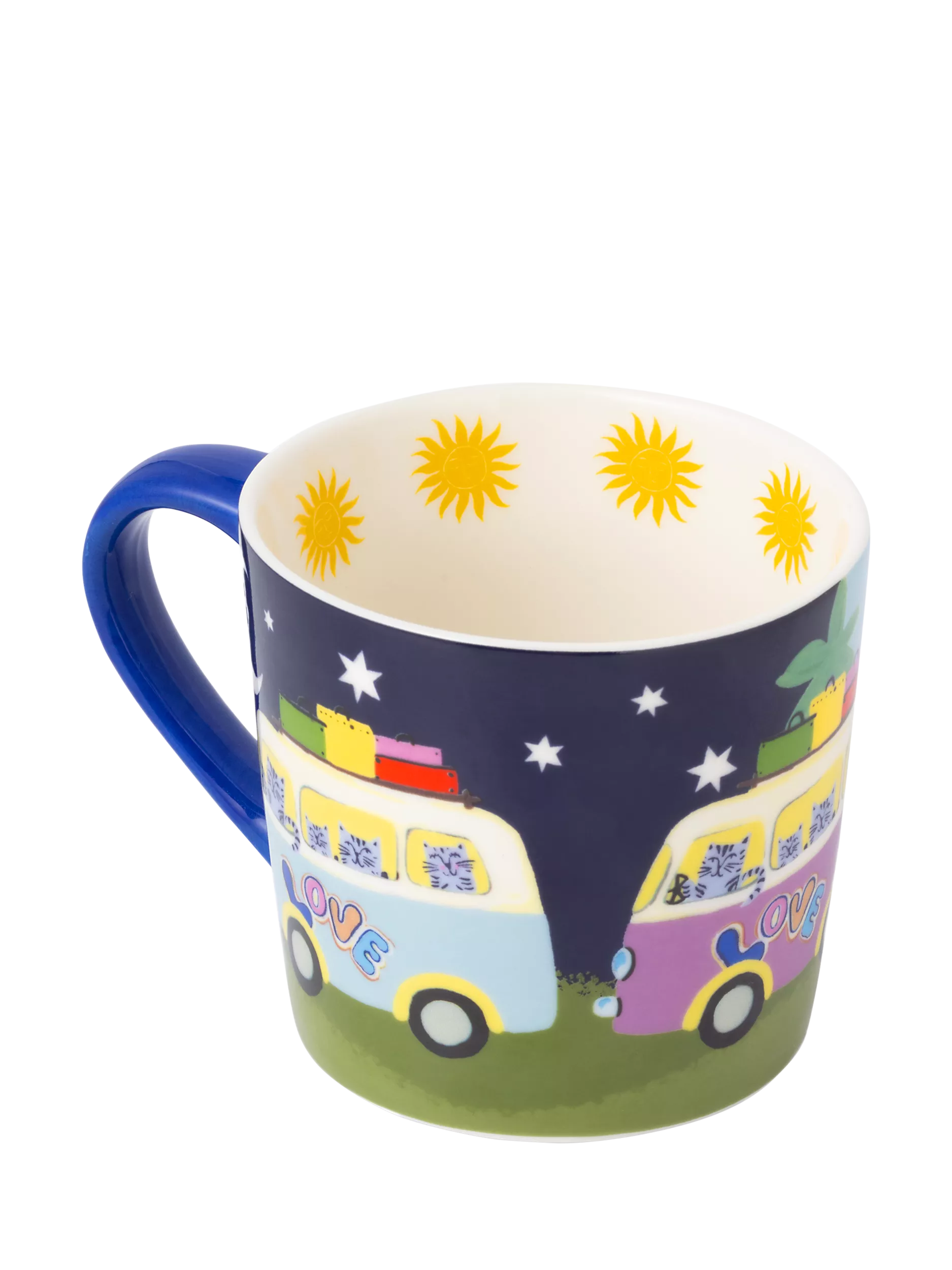 Eleanor Bowmer new bone china mug camper van 300ml - British product