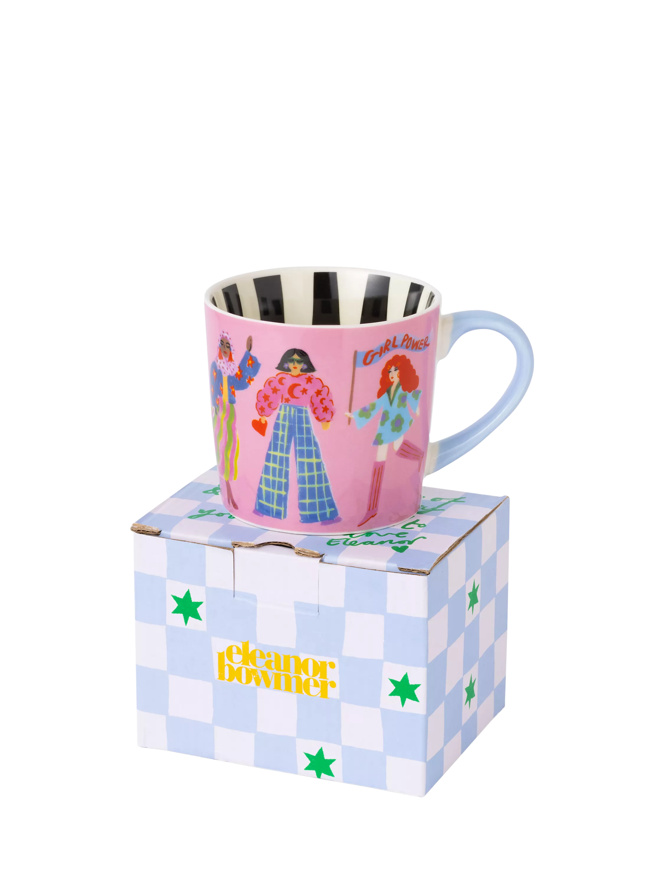 Eleanor Bowmer Girls Rule new bone china mug 300ml - British product