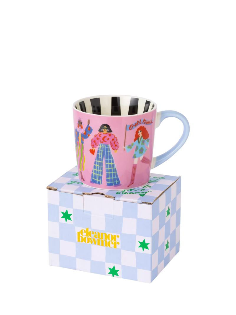 Eleanor Bowmer Girls Rule new bone china mug 300ml - British product