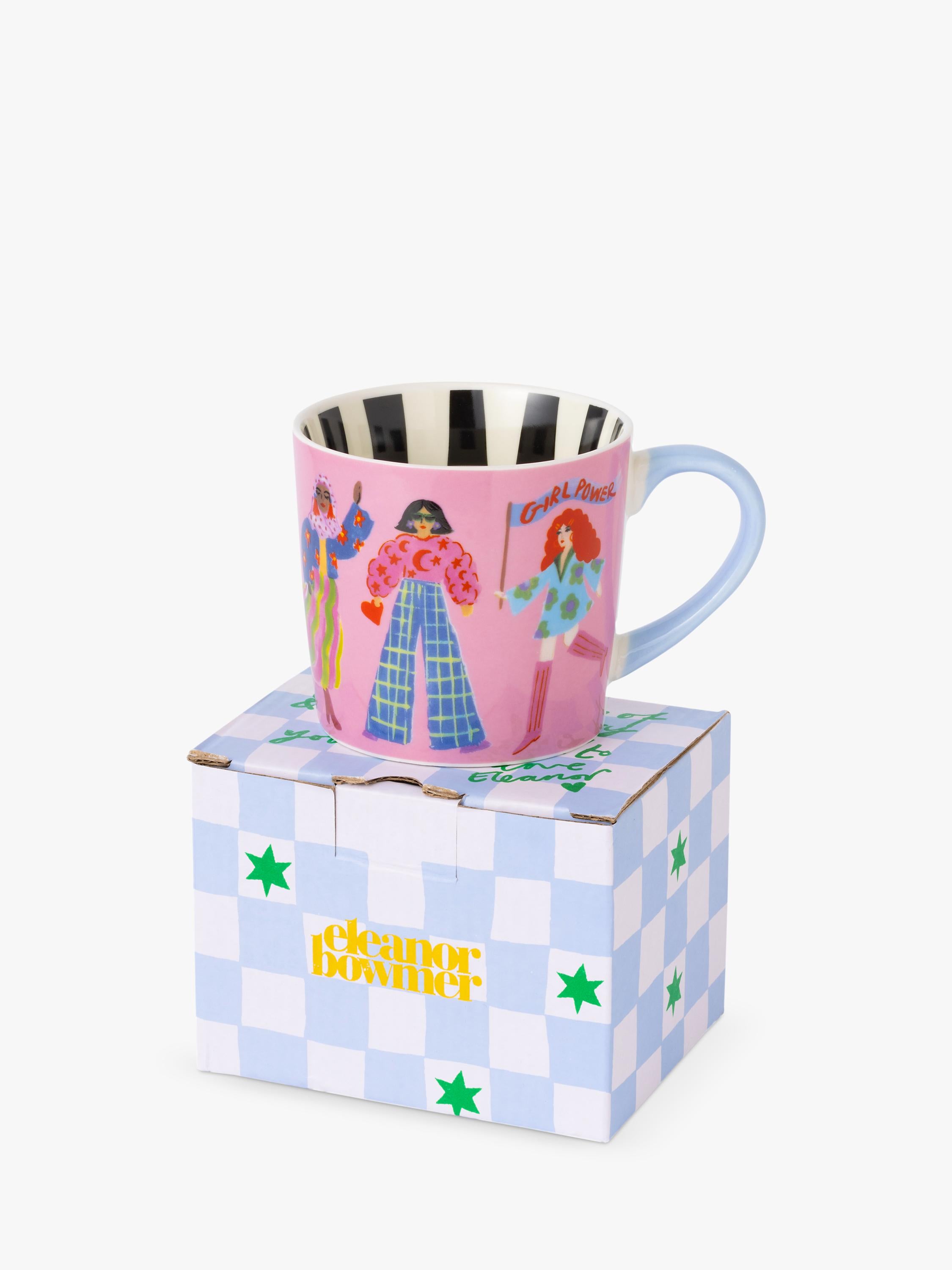 Eleanor Bowmer Girls Rule new bone china mug 300ml - British product