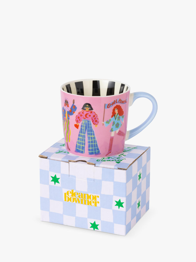 Eleanor Bowmer Girls Rule new bone china mug 300ml - British product