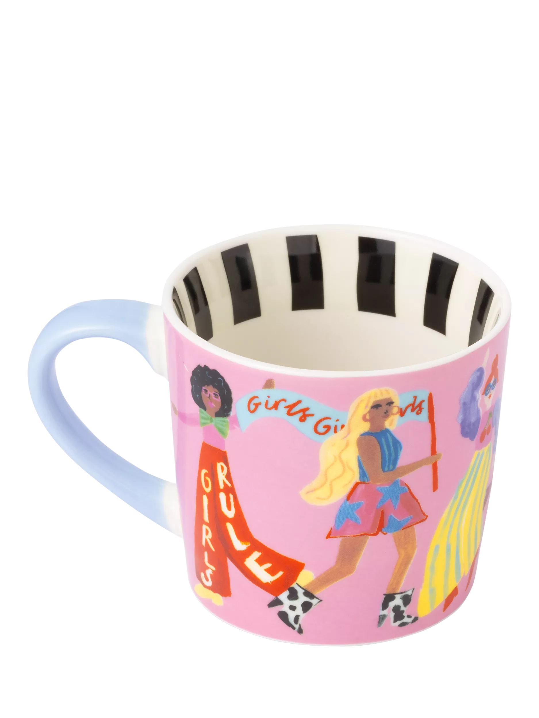 Eleanor Bowmer Girls Rule new bone china mug 300ml - British product