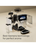 Siemens EQ900 fully automatic coffee machine stainless steel, UK version
