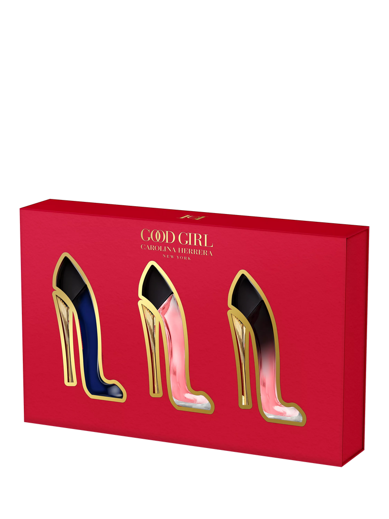 Carolina Herrera Good Girl miniature fragrance gift set 3 x 7ml, imported from the UK