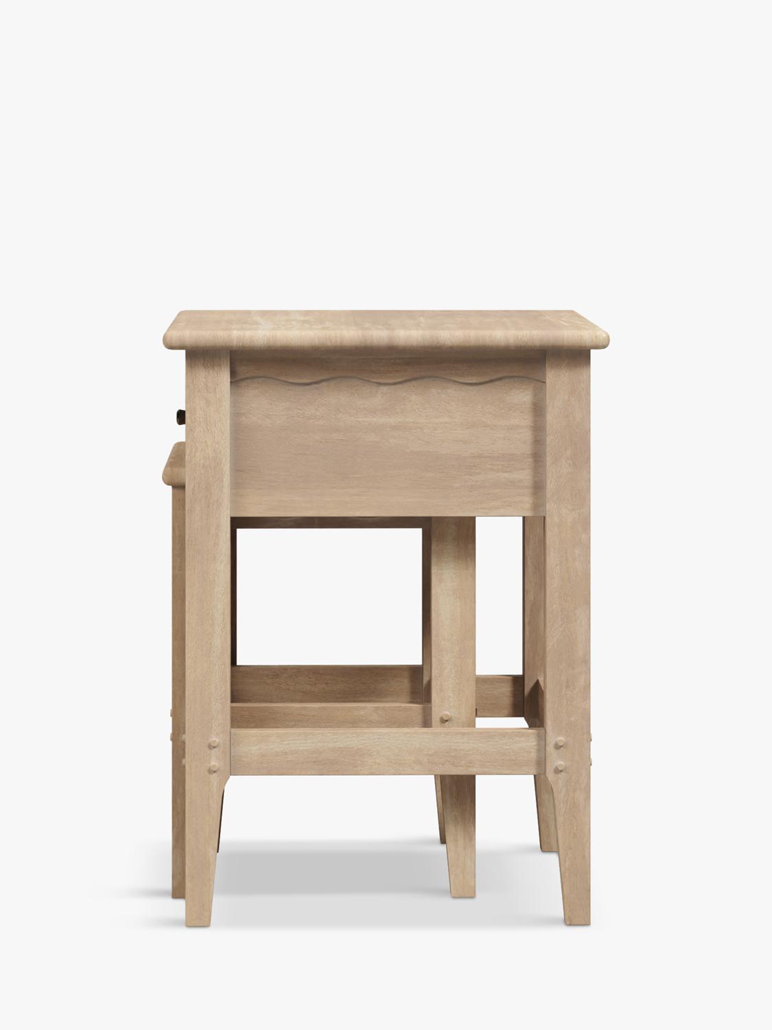 Laura Ashley Calford nest of tables solid oak white-washed finish, UK version