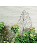 Kaemingk decorative leaf stake garden ornament black 180cm, UK version