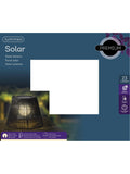 Kaemingk solar wicker lantern black 22cm, UK version