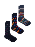 Paul Smith Mixed Print Socks, Pack of 3