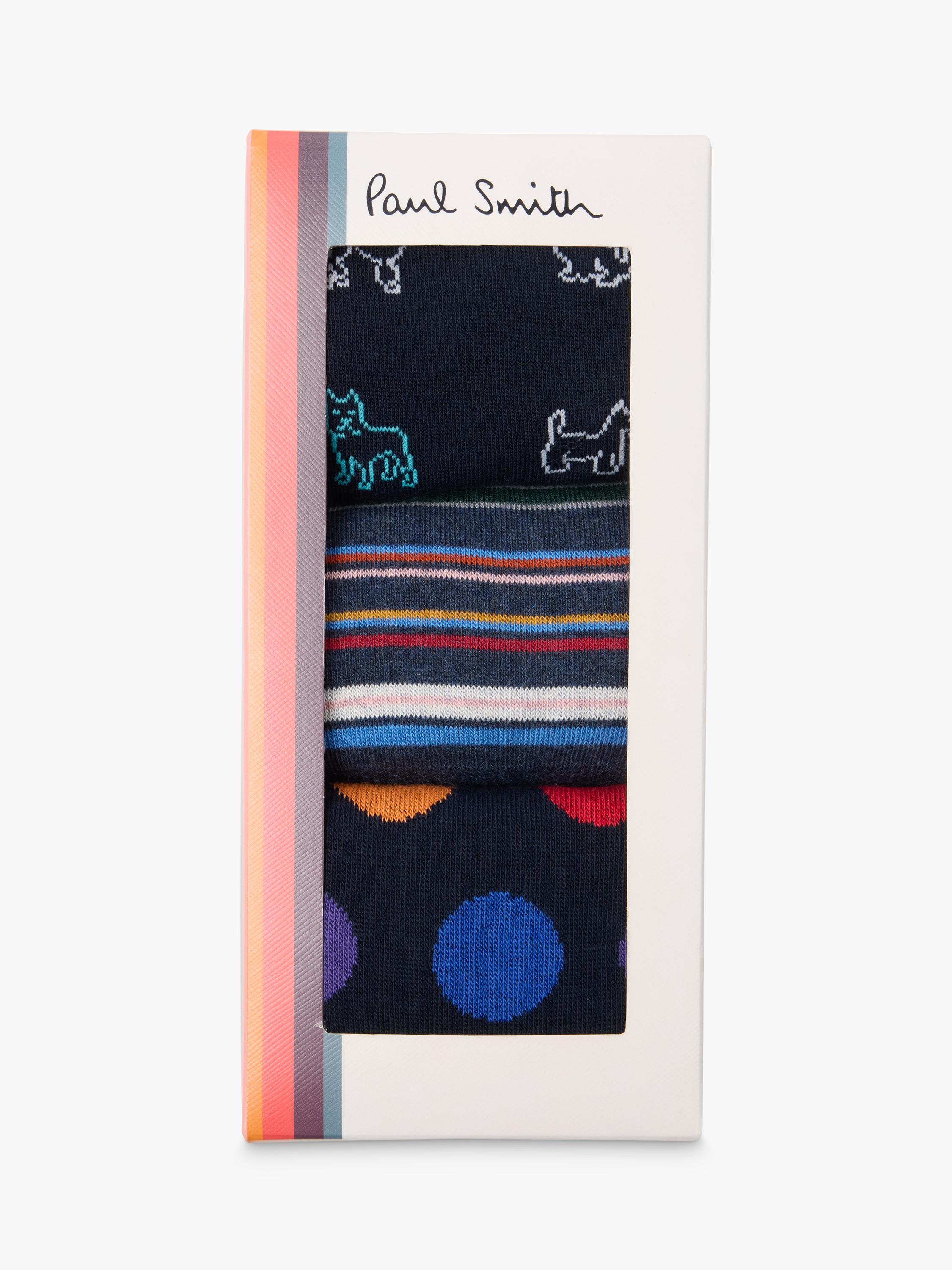 Paul Smith mixed print socks pack of 3 - British product