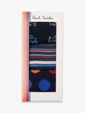 Paul Smith mixed print socks pack of 3 - British product