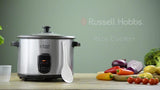 Russell Hobbs rice cooker steamer 1.8L stainless steel - British product