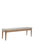 Swyft Model 01 dining bench oak oatmeal fabric (British brand)