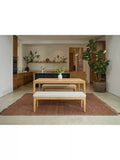 Swyft Model 01 dining bench oak oatmeal fabric (British brand)