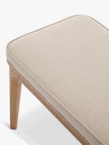 Swyft Model 01 dining bench oak oatmeal fabric (British brand)