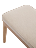 Swyft Model 01 dining bench oak oatmeal fabric (British brand)