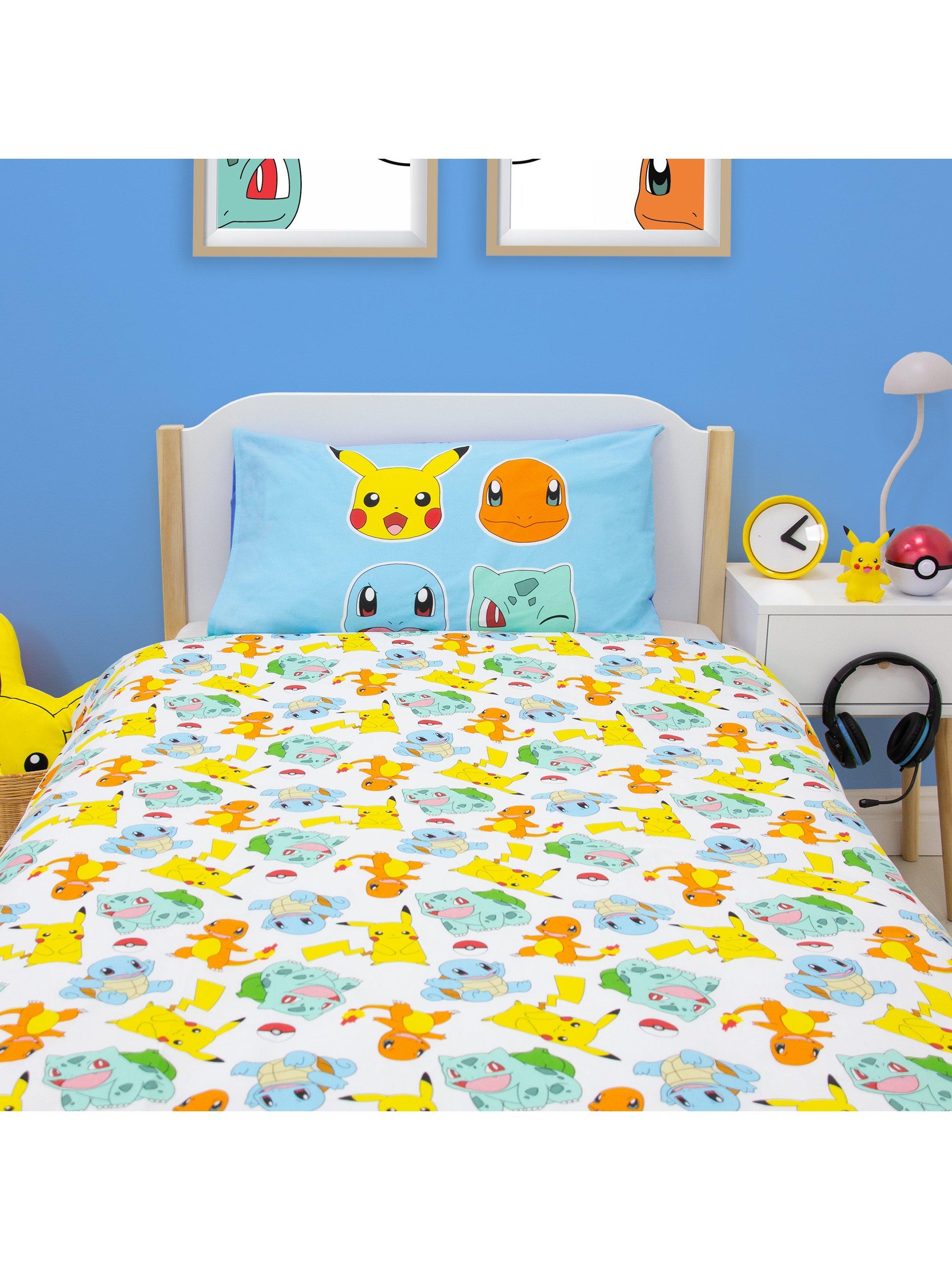 Pokémon reversible duvet cover set for single bed (British brand)