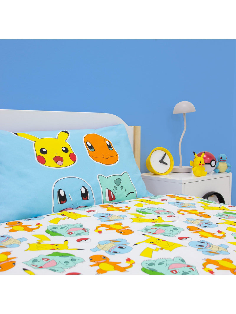 Pokémon reversible duvet cover set for single bed (British brand)