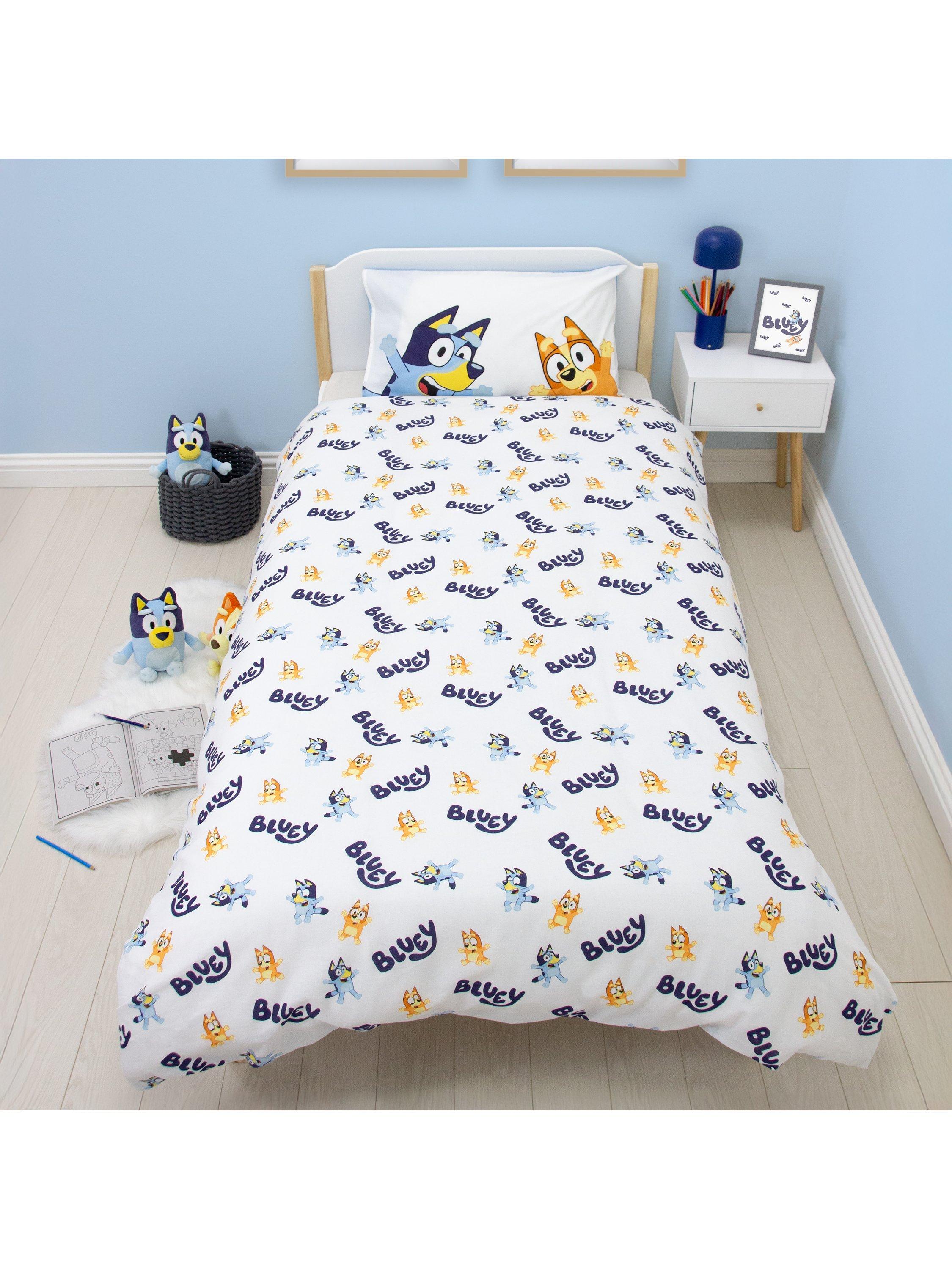Bluey reversible duvet cover set single 135x200cm - British product