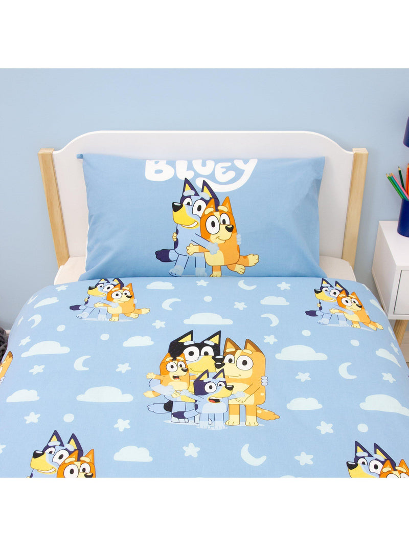 Bluey reversible duvet cover set single 135x200cm - British product