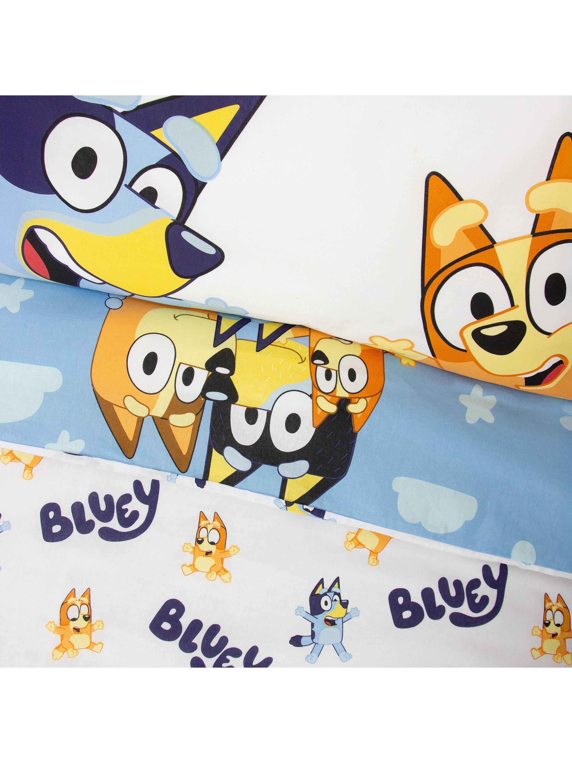 Bluey reversible duvet cover set single 135x200cm - British product