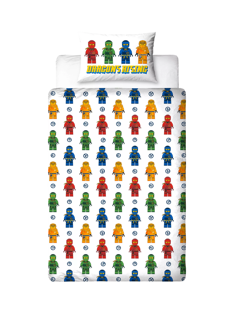 LEGO Ninjago reversible duvet cover set single, UK version