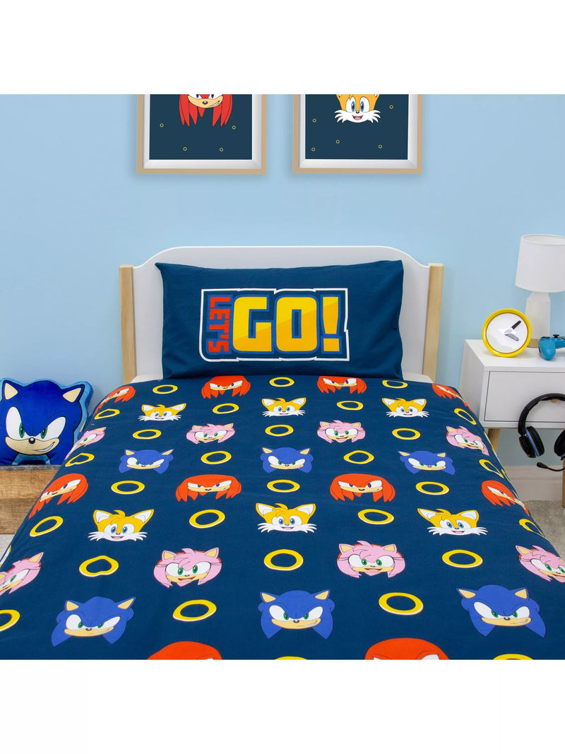 Sonic reversible bedding set for single beds, imported from the UK