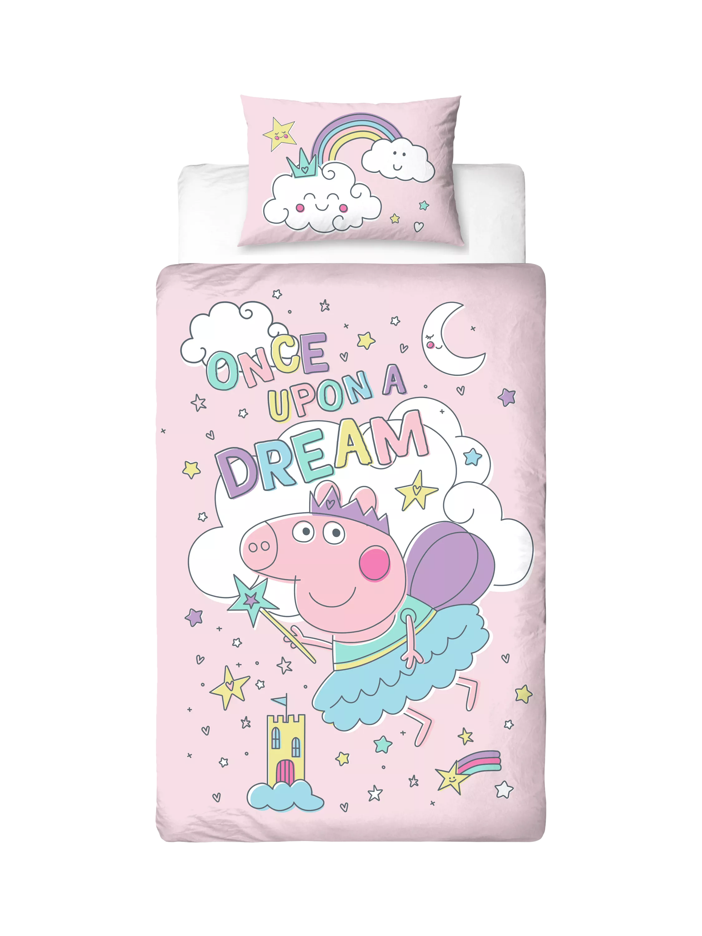 Peppa Pig reversible duvet cover set single size, UK version