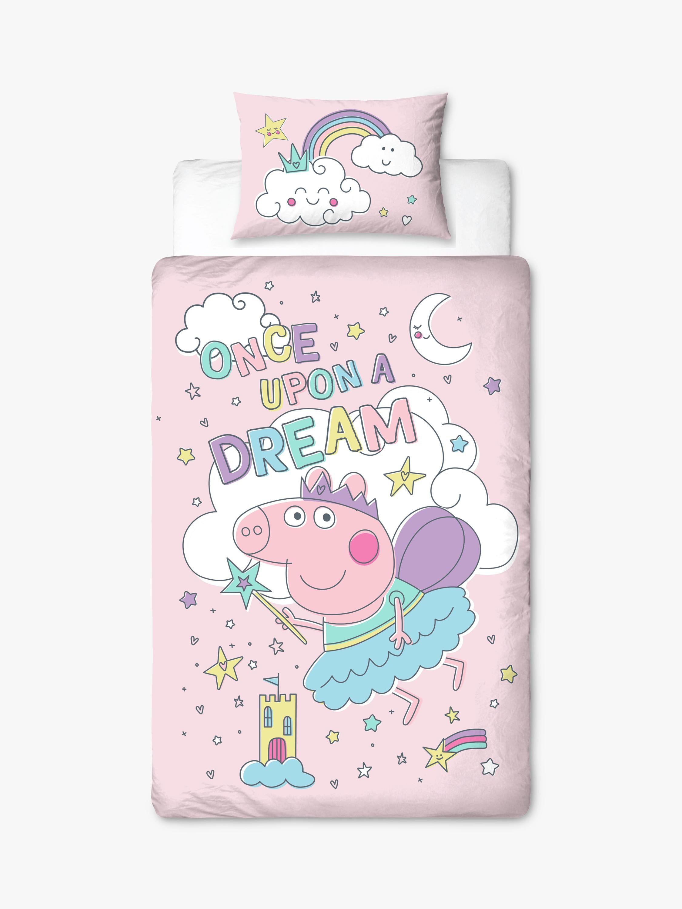 Peppa Pig reversible duvet cover set single size, UK version