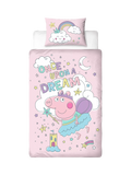 Peppa Pig reversible duvet cover set single size, UK version