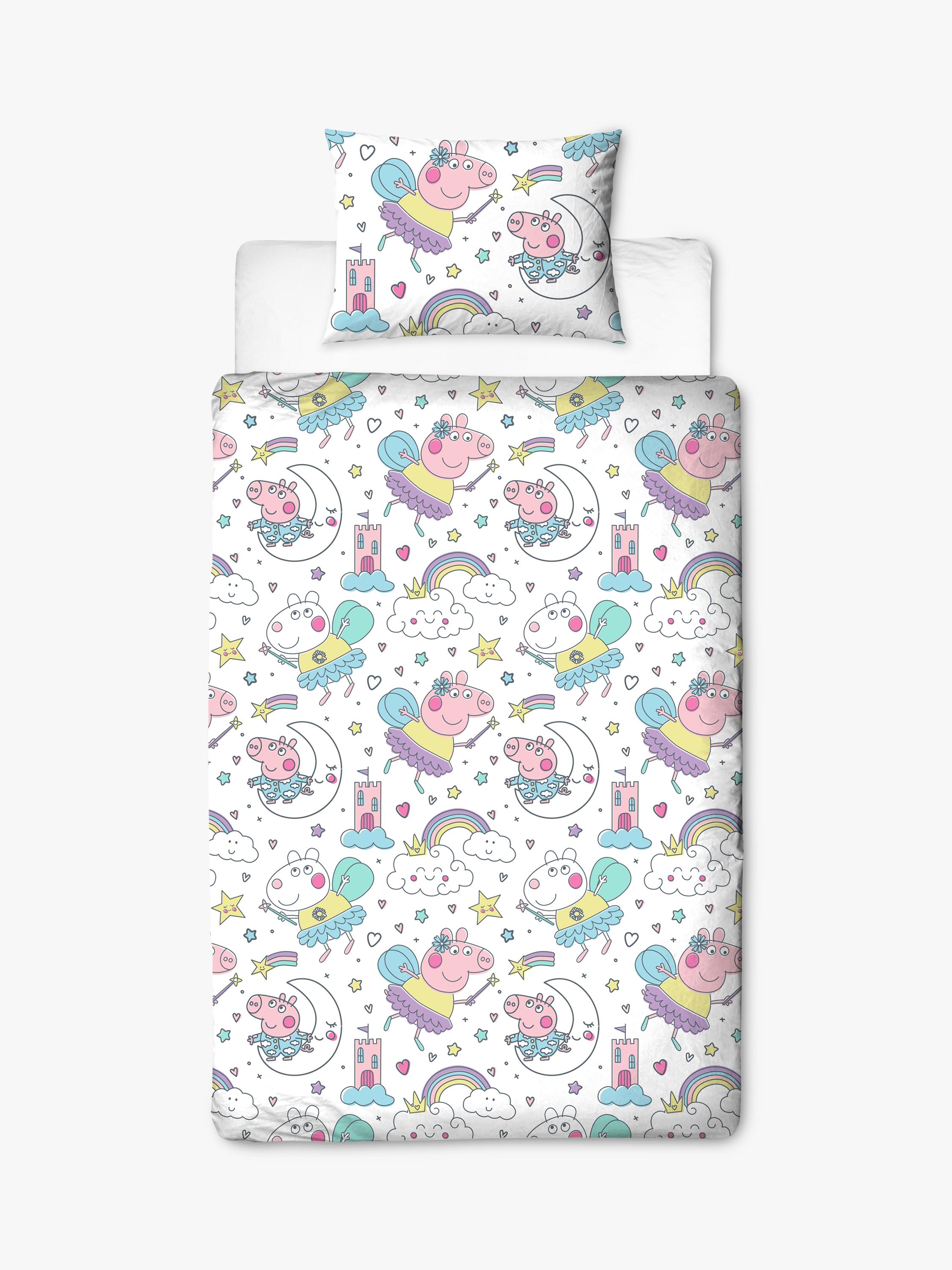 Peppa Pig reversible duvet cover set single size, UK version