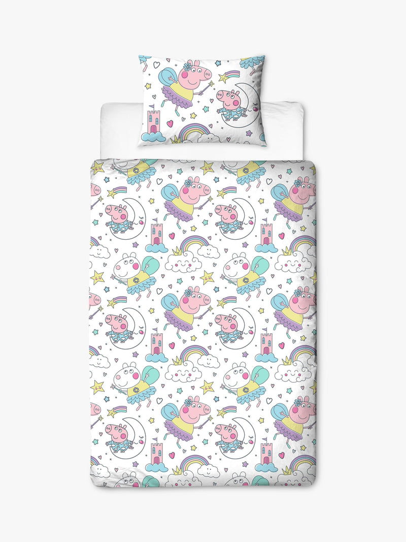Peppa Pig reversible duvet cover set single size, UK version