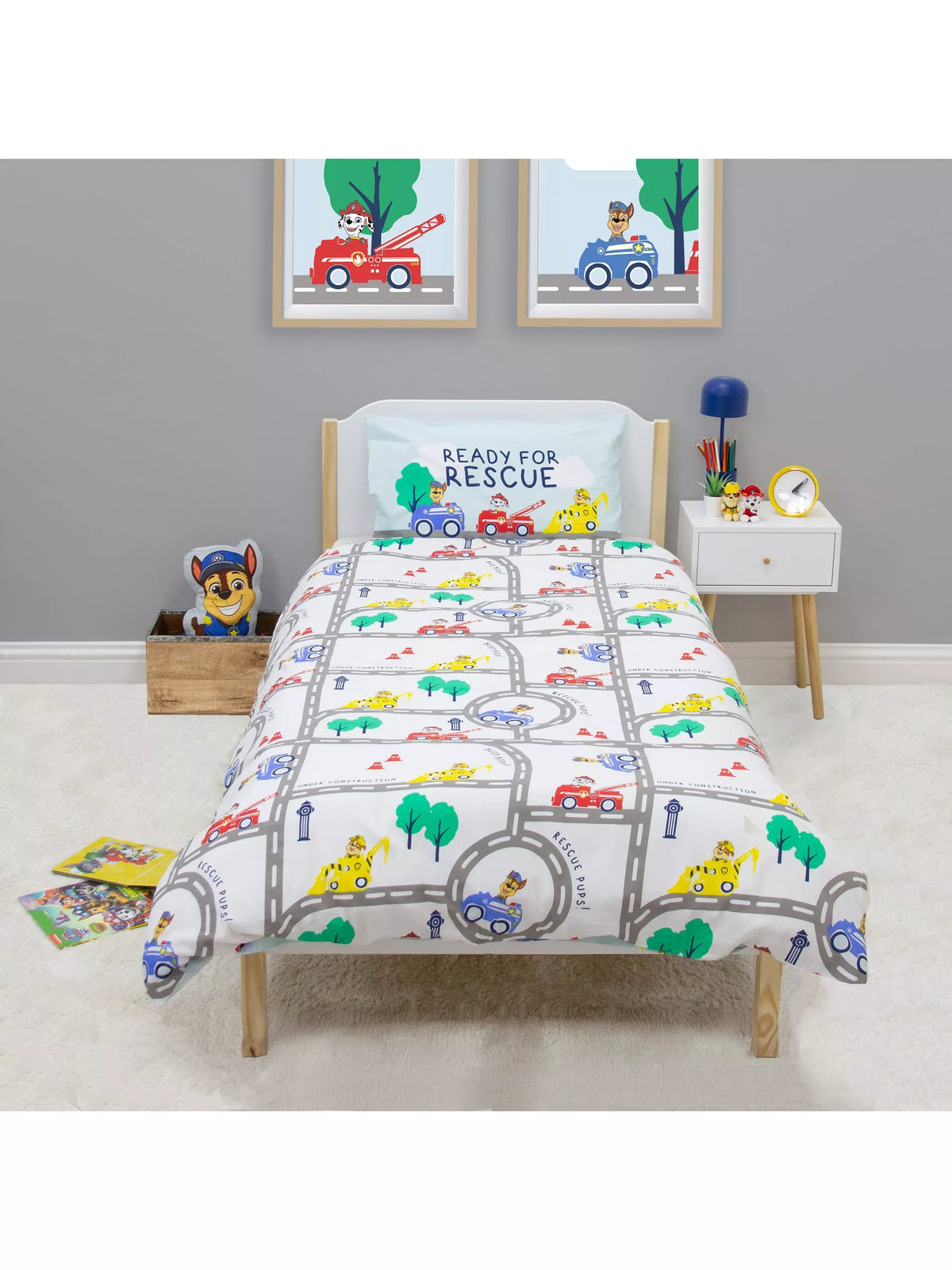 Paw Patrol reversible duvet cover set single, UK version