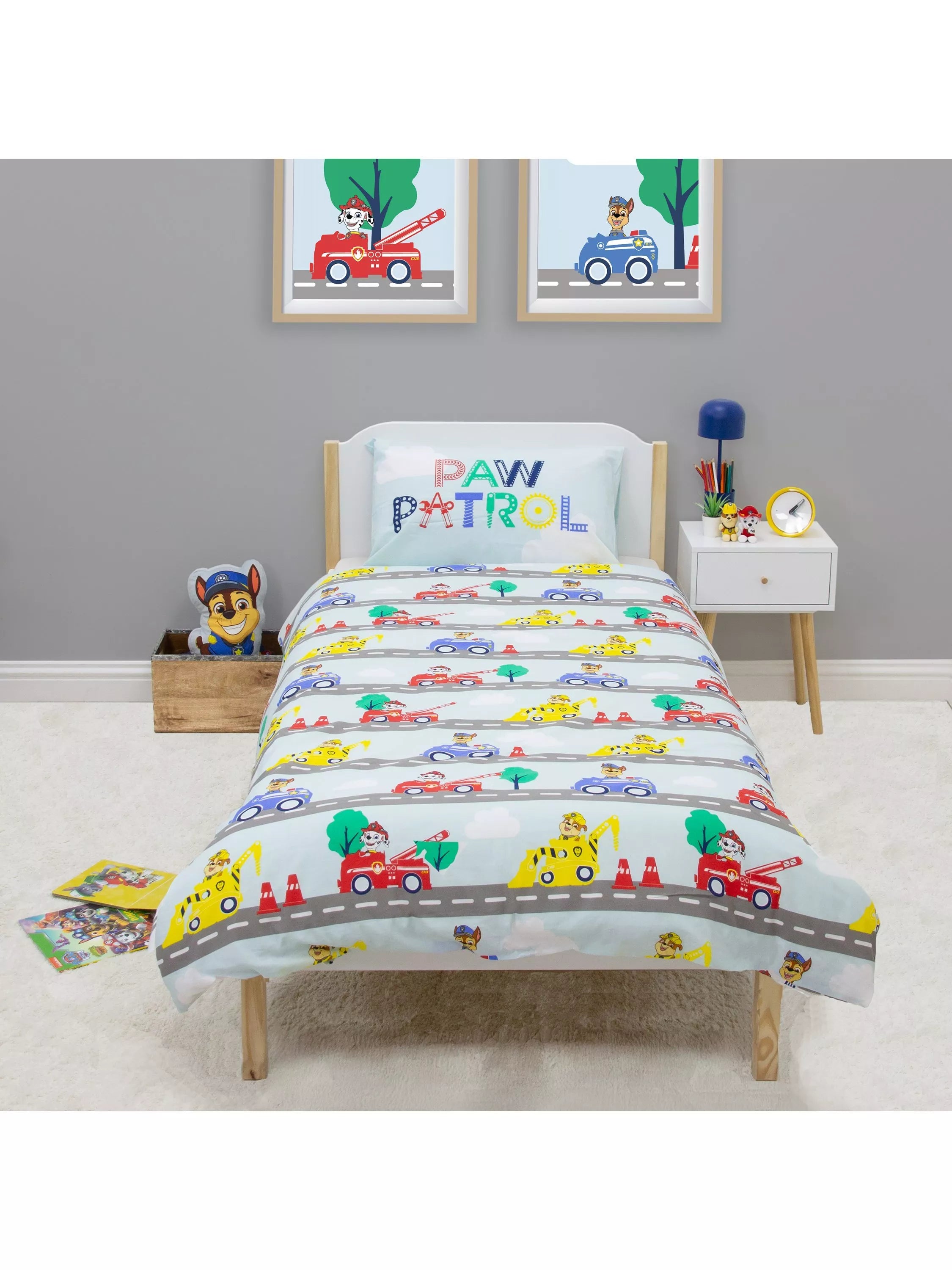 Paw Patrol reversible duvet cover set single, UK version