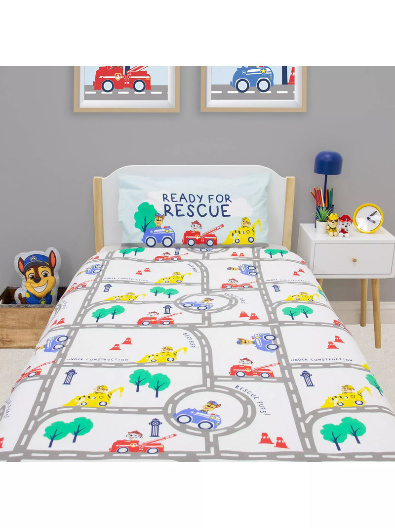 Paw Patrol reversible duvet cover set single, UK version