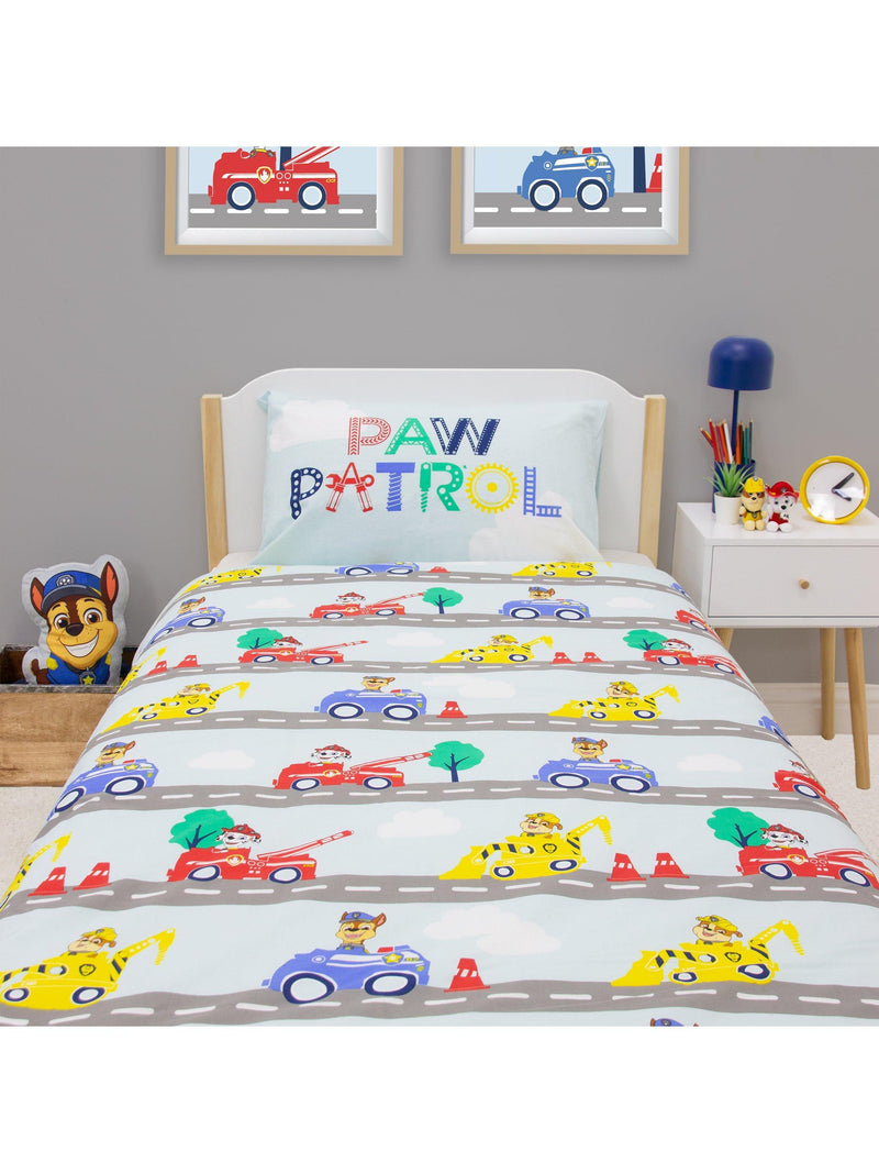 Paw Patrol reversible duvet cover set single, UK version