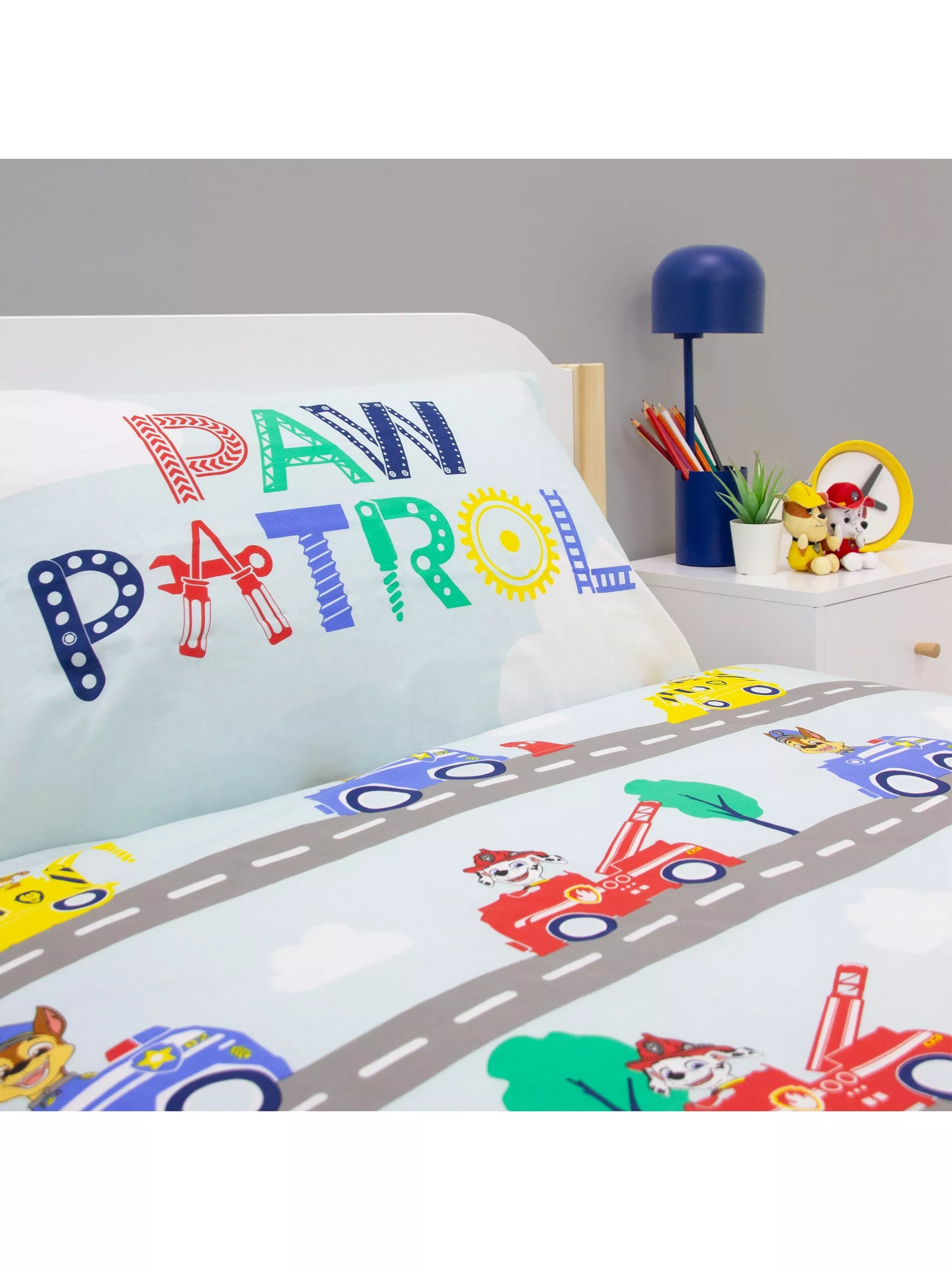 Paw Patrol reversible duvet cover set single, UK version